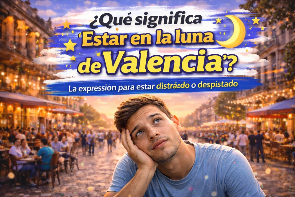 Que significa estar en la luna de valencia photo AI